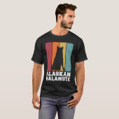 Alaskan Malamute Vintage Tシャツ (正面フル)