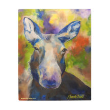 Alaskan Mr. Moosey Mooseメタルウォールアート