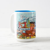 Alaskan Mushing "Under the Arch" icon mug ツートーンマグカップ (正面左)