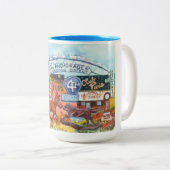 Alaskan Mushing "Under the Arch" icon mug ツートーンマグカップ (正面右)