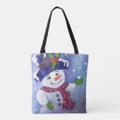 Alaskan Snowmen Canvas Tote トートバッグ (裏面)