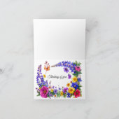 Alaskan Wildflowers Greeting Card サンキューカード (内部)