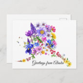 Alaskan Wildflowers Greeting Card ポストカード (正面/裏面)