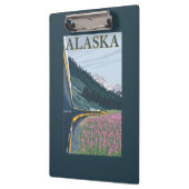 AlaskaRailroadおよびFireweedのヴィンテージ旅行 クリップボード (左)