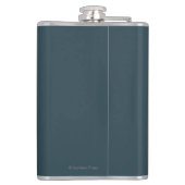 AlaskaRailroadおよびFireweedのヴィンテージ旅行 フラスク (裏面)