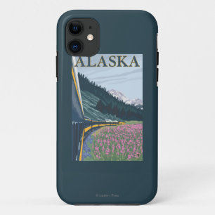 AlaskaRailroadおよびFireweedのヴィンテージ旅行 iPhone 11 ケース