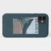 AlaskaRailroadおよびFireweedのヴィンテージ旅行 Case-Mate iPhoneケース (裏面(横))