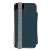 AlaskaRailroadおよびFireweedのヴィンテージ旅行 Incipio iPhoneウォレットケース (フォリオ裏面)