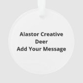 Alastor Oh Deer Creative Art DesigAcrylic Ornament オーナメント (裏面)