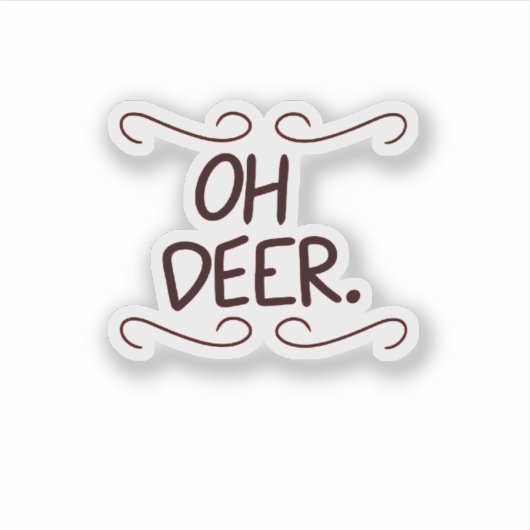 Alastor Oh Deer Creative Art Design  シール (正面)