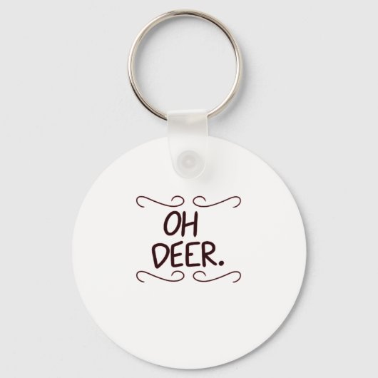 Alastor Oh Deer Creative Art Design Keychain キーホルダー (正面)