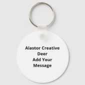 Alastor Oh Deer Creative Art Design Keychain キーホルダー (裏面)