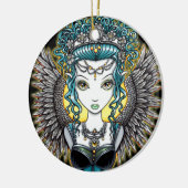 "Alaura"のゴシック様式天使のオーナメント セラミックオーナメント (左)
