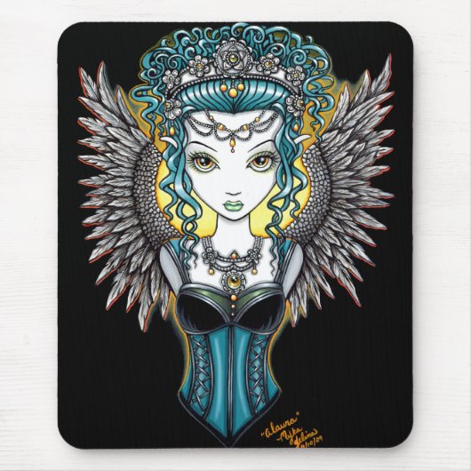 "Alaura"のゴシック様式守り神のmousepad マウスパッド (正面)