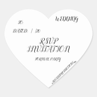 #ALAVANT作品結婚発表RSVP ハートシール