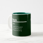 Alaya 名前入り コーヒーマグ ツートーンマグカップ (正面左)