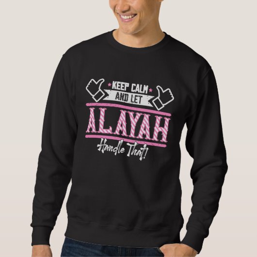 Alayah 保 CalmとAlayah Handles スウェットシャツ (正面)