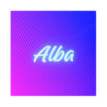 Alba – Vaporwave Retro Name Aesthetic
