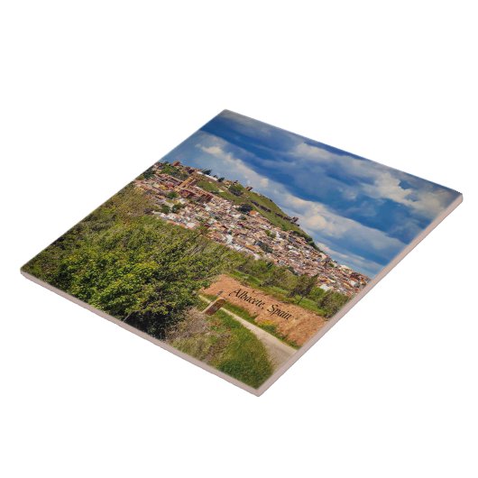 Albacete, Spain cityscape photograph, タイル (側面)