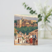 Albaicin Granada Spain Travel ポストカード (スタンド正面)