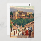 Albaicin Granada Spain Travel ポストカード (正面/裏面)