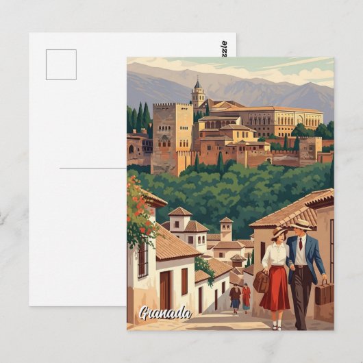 Albaicin Granada Spain Travel ポストカード (正面/裏面)