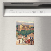 Albaicin Granada Spain Travel マグネット (インサイチュ (食洗機))