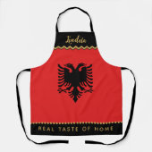 Albania Chefs Apron, Albanian Flag エプロン (正面)