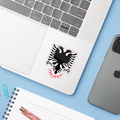 Albania Double Headed Eagle シール (ノートパソコンとiPhone)