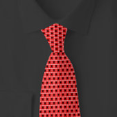 Albania Flag Brick Pattern ネクタイ