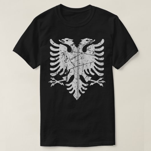 Albania Flag Eagle Albanian Kosovo Design Zip Hood Tシャツ (デザイン正面)
