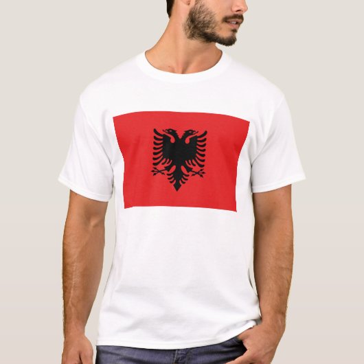 Albania Flag T-Shirt, Patriotic T-Shirts, Tシャツ (正面)