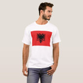 Albania Flag T-Shirt, Patriotic T-Shirts, Tシャツ (正面フル)