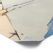 Albania Tirana Old Street Painting ポスター (角)