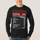 Albanian Dad   Dad Hero Nutritional Father's Day Tシャツ (正面)
