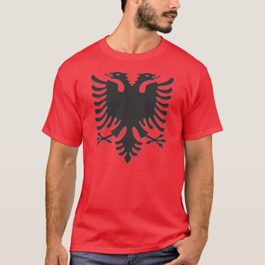 Albanian Eagle Black Steel Tシャツ (正面)