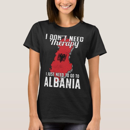 Albanian Flag I Albania Flag I Vacation Gift I Alb Tシャツ (正面)