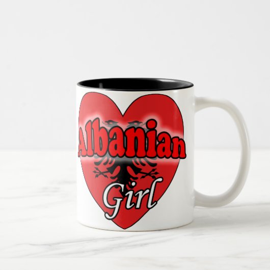 Albanian Girl ツートーンマグカップ (右)