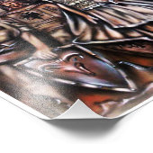 Albanian Heroes Unique Airbrush Illustration フォトプリント (角)