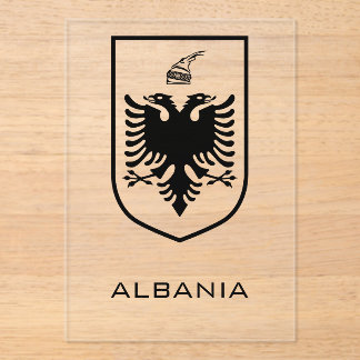 Albanian National Coat of Arms Heritage Ink アクリル招待状
