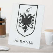 Albanian National Coat of Arms Heritage Ink 台座サイン (インサイチュ)