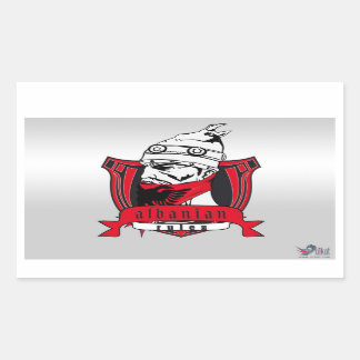 Albanian Rulez Aufkleber 長方形シール