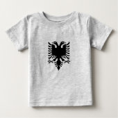 Albanian two-headed eagle ベビーTシャツ (正面)