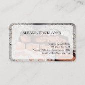 ALBANIL/ BRICKLAYER Business card editable 名刺 (正面)