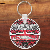 Albanisch Österreichisch Baum キーホルダー (正面)