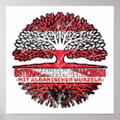 Albanisch Österreichisch Baum ポスター (正面)