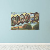 Albany, Georgia – 大文字場面 キャンバスプリント (インサイチュ (ウッドフロア))