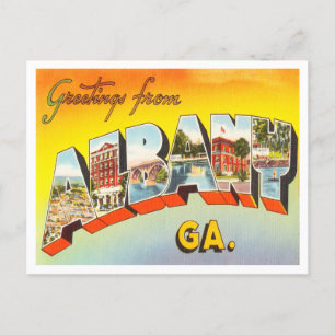 Albany, Georgia Vintage Travelからの挨拶 ポストカード