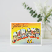 Albany, Georgia Vintage Travelからの挨拶 ポストカード (スタンド正面)