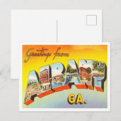 Albany, Georgia Vintage Travelからの挨拶 ポストカード (正面/裏面)